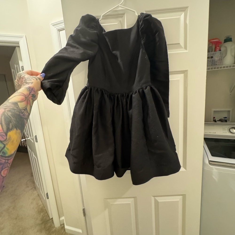 Selkie Black Midi Dress - Picture 2 of 3